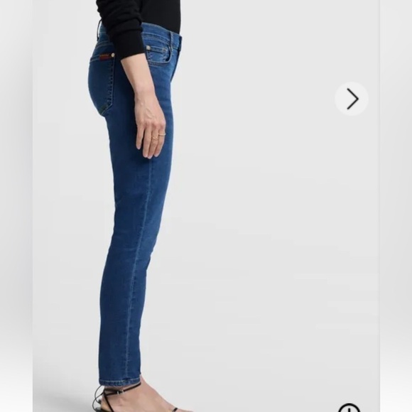 7 for all mankind b(air) ankle skinny stretch light wash jeans sz 30 - Picture 10 of 11